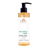 VITA-OIL - Aceite Profesional Antiestrias (Embarazo). Regenerador de la piel. Reduce las cicatrices y marcas en la piel. Hidratante de piel seca y deshidratada. Aceite 100% natural - 200 ml
