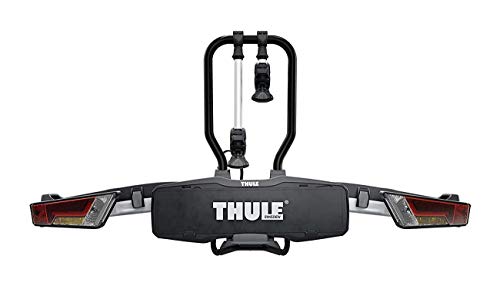 Thule EasyFold XT 2, Portabicicletas para bola de remolque totalmente plegable, compacto y fácil de usar, para todo tipo de bicicletas, Référencia 933