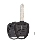 sourcing map Carcasa de Sustitución de Llave de Coche 3 Botones Sin Cortado para Mitsubishi Lancer Outlander EVO Mirage Grandis Shogun Galant