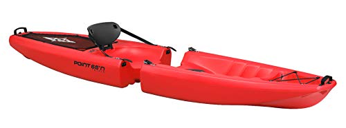 Point65°N Falcon Solo Kayak rígido modulable (Separable), Unisex, Rojo, (1 Place)