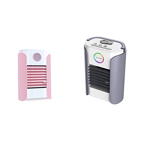 EmNarsissus Mini Ventilador de plástico, humidificador, Enfriador de Aire, Aire Acondicionado portátil, pequeño Ventilador de refrigeración portátil para el hogar