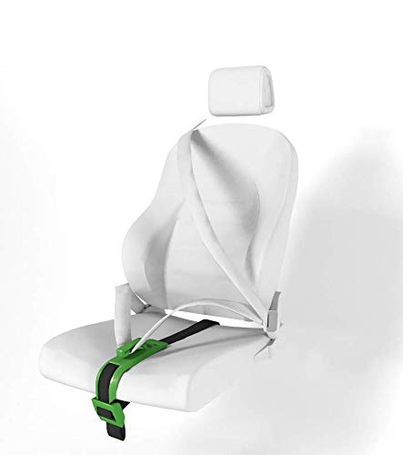 ZUWIT Ajustador de cinturón de Seguridad para Mujeres Embarazadas, Comodidad para el Vientre de Las Madres Embarazadas, un cinturón de protección imprescindible para Las Madres Embarazadas (Verde)