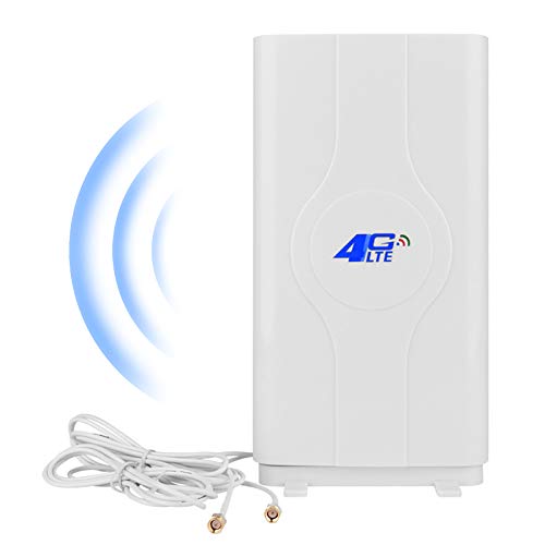 NETVIP 4G Antena SMA 4G LTE Antena Dual Mimo WiFi Signal Booster Amplificador De Red para WiFi Router Recepción De Banda Ancha Móvil De Larga Distancia 2M Antena con SMA Conector