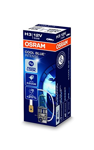Osram 64151CBI Lámpara 12V 55 W, Azulado/Blanco, COOL BLUE INTENSE Caja H3