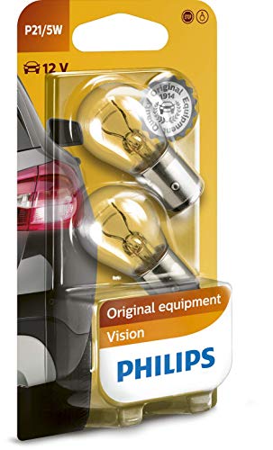 Philips 12499B2 Vision - Bombilla P21/5W para indicadores (2 unidades)