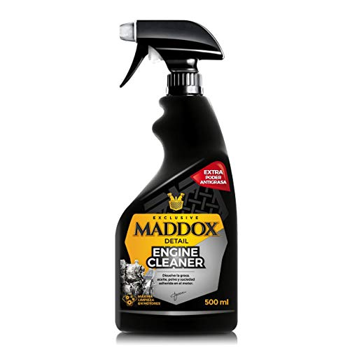 Maddox Detail - Engine Cleaner - Limpiador de Motores. Disuelve la Grasa, Aceite, Polvo y Suciedad adherida en el motor. No daña la Superficie tratada, 500ml