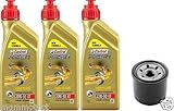 Kit de revisión y cambio de aceite para motocicletas BMW F800GS formado por: aceite “Castrol Power 1 20W50” + Filtro de aceite