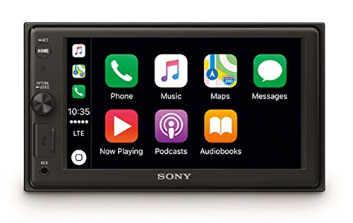 Sony XAV-AX1000 - Reproductor 2DIN para coche (Apple CarPlay, bluetooth y NFC, pantalla táctil de 6,2', control por voz, EXTRA BASS, Siri Eyes Free y potencia de 55W x 4, sonido DSO), negro