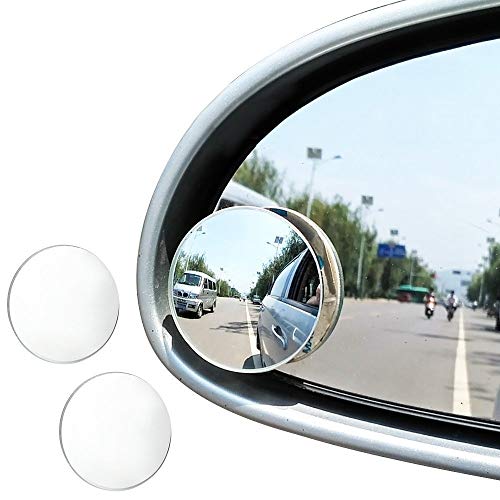 JTDEAL Blind Spot espejo (2pcs, 2'), Rimless HD cristal gran angular 360 ° canvex espejo retrovisor de coche lado espejo Stick de coche universal Fit