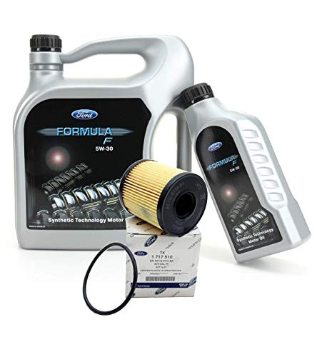 Duo Kit Original Ford - Aceite Formula F 5W-30 + filtro aceite 1717510 motores 2.0/2.2 TDCi, Pack 6 litros