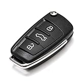 Ellenne Carcasa para llave con mando a distancia para Audi A3 A4 A6 TT Q7 S6 3 botones Audi 10