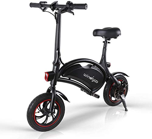 Windgoo Bicicleta Electrica Plegables, 350W Motor Bicicleta Plegable 25 km/h y 15 km, Bici Electricas Adulto con Ruedas de 12', Batería 36V 6.0Ah, Asiento Ajustable, sin Pedales