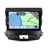 YUNTX PX6 Android 10 2 DIN Autoradio For para Mitsubishi Outlander/Peugeot 4007/Citroen C-Crosser - 4G+64G -Gratis Cámara - Soporte Dab/Control del Volante/HDMI/WiFi/Bluetooth 5.0/MirrorLink/Carplay