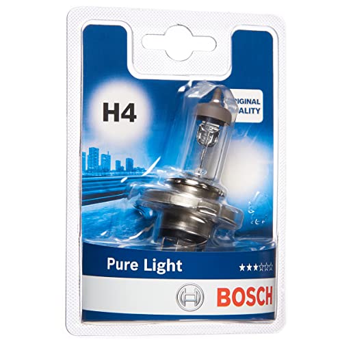 Bosch H4 Pure Light Lámpara para faros - 12 V 60/55 W P43t - Lámpara x1