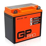 GP-PRO GB9-B 12V 9Ah GEL Batería de arranque (compatible con YB9-B / 50914) (Sin necesidad de mantenimiento/Sellado) Scooters y Motos Acumulador