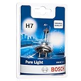 Bosch H7 Pure Light Lámpara para faros, 12 V 55 W PX26d, Lámpara x1
