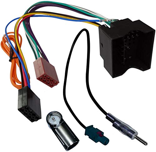 AERZETIX: Adaptador con ISO Cables enchufes para Antena de autoradio C1871C2830C2059