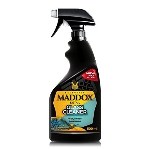 Maddox Detail - Glass Cleaner - Limpiacristales Triple Acción, Limpia, Desengrasa Y Abrillanta, 500 ml