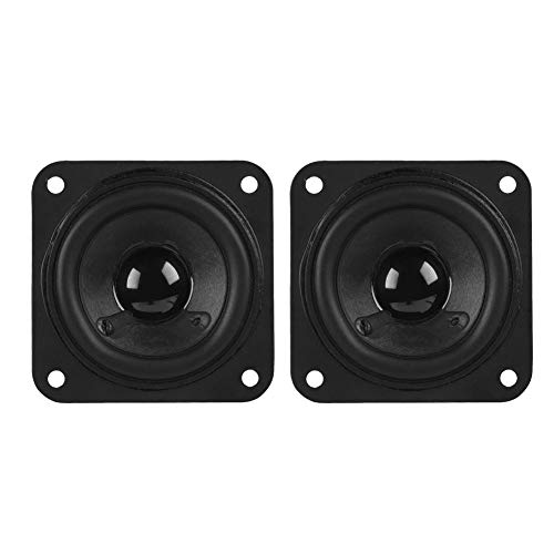 ASHATA 2pcs 2in 10W 61mm Altavoces de Frecuencia Completa de Coche con Super Deep Bass Sound HiFi, Altavoz para Vehículo Puerta de Audio Música Estéreo