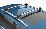 Juego de barras portaequipajes para Ford Grand C-Max MPV (2011-2019), aluminio, Turtle, soporte de barra longitudinal, antirrobo, color plateado
