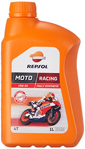 REPSOL Moto Racing 4T 15W-50 Aceite De Motor Para Moto, 1L