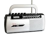Daewoo Radio Cassette Grabador | Radio Portátil | Radio Am/FM | Transistor | Radio Emisora | Radio Cassette Cinta | Radio Pequeña