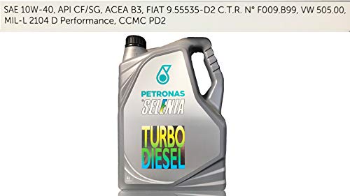 Aceite lubricante para coche Selenia Turbo Diesel 10W40 5 litros