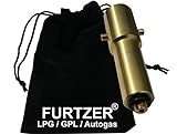 Furtzer LPG GLP GPL Autogas Reservorio Adaptador M10 Bayoneta versión Larga (ca. 100mm) con Bolsa de Tela