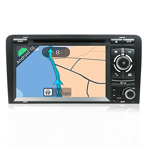JOYX Android 10.0 Autoradio Estéreo Navegación GPS Compatible Para Audi A3 2003-2011 | Gratis Cámara Canbus | 2 Din 7 pulgada 2GB/32GB |SD |USB |DAB+ Soporte |3G/4G |WLAN |Bluetooth|MirrorLink|Volante