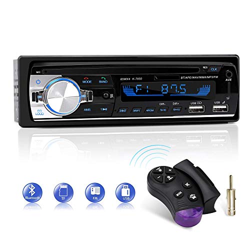 Autoradio Bluetooth, CENXINY FM 4x65W Radio para Coche Llamadas Manos Libres Control Remoto Radio stéreo de Coche con Reproductor de MP3 USB y Bluetooth 5.0(Sin función RDS/CD)