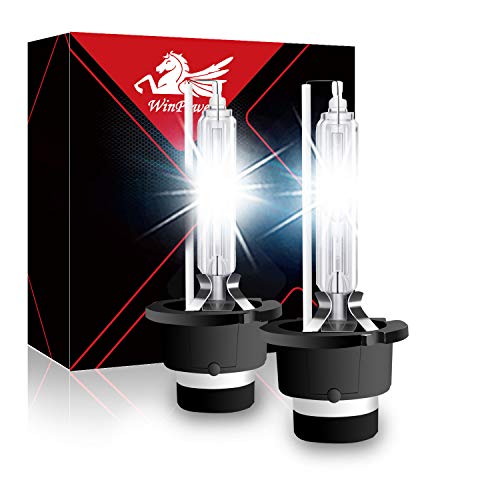 WinPower D2S 35W Xenon Bombillas Faro 85V HID Kit Xenón Lampara Reemplazar Bulbo Coche 6000K White Luz Xtreme Vision (2 Lamparas)