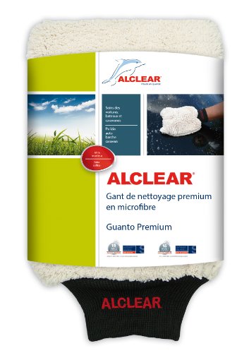 ALCLEAR 950013WH Premium Guante de Limpieza de Coche, 27 x 17 cm, Blanco