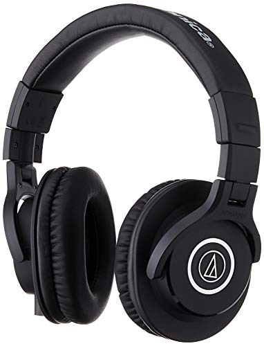 Audio-Technica ATH-M40X - Auriculares de diadema cerrados (40 mm, Jack 3.5 mm, plegable), negro