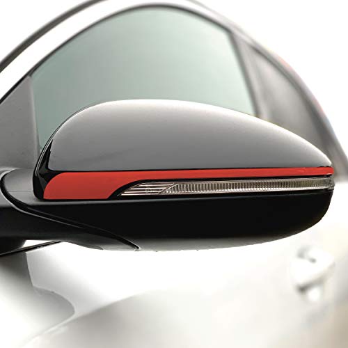 P057 - Pegatina para espejo retrovisor exterior de coche, diseño de rayas, Oracal 751C