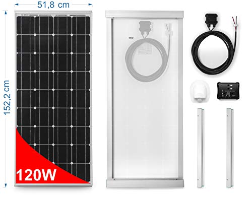 Panel Solar 120W para Autocaravana - Kit Completo