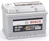 Bosch S5004 Batería de coche 61A/h 600A tecnología de plomo-ácido para vehículos sin sistema Start y Stop