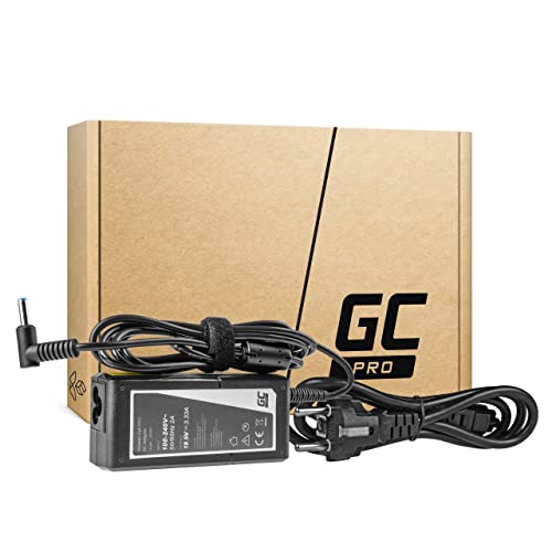 GC Pro Cargador para Portátil HP 250 G2 G3 G4 G5 15-R 15-R100NW 15-R101NW 15-R104NW 15-R233NW 15-R253NW Ordenador Adaptador de Corriente (19.5V 3.33A 65W)