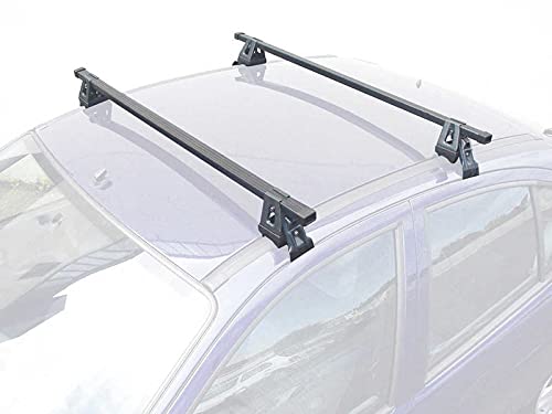Montblanc - Barras de techo de acero para coche, modelo: Toyota Auris II – 5 puertas- modelos desde 2013