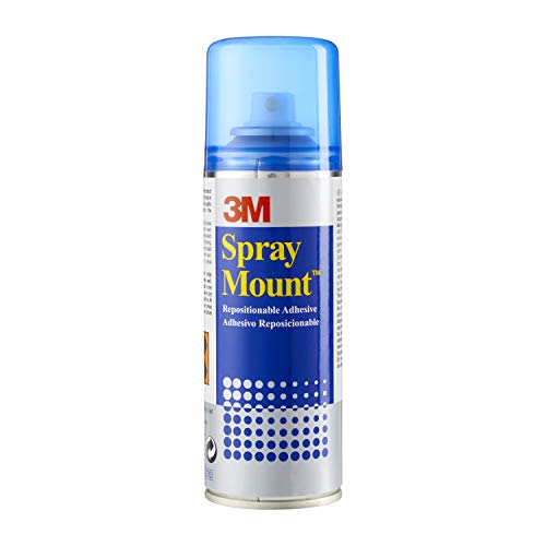 3M SprayMount Adhesivo en Spray Permanente al Secarse, 1 Lata de 200 ml