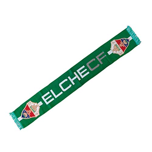 Bufanda del Elche club de futbol equipo futbol de Alicante Verde con Escudo
