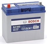 Bosch S4022 Batería de coche 45A/h 330A tecnología de plomo-ácido para vehículos sin sistema Start y Stop