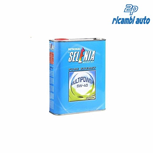- Selenia - Aceite para motor Multipower Gas 5W40, 2 litros