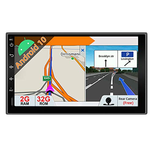 JOYX Android 10.0 Universal Autoradio GPS Navegación Estéreo Entretenimiento Multimedia Radio| LIBRE Cámara trasera |7 Pulgadas | 2G+32G | Apoyo DAB+ split screen Google WLAN Bluetooth Mirror-Link 4G