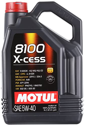 MOTUL Aceite DE Motor 8100 X-Cess 5W40 5 litros