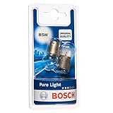Bosch R5W Pure Light Lámparas para vehículos, 12 V 5 W BA15s, Lámparas x2