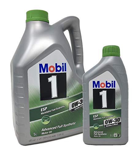 Aceite para motor Mobil 1 ESP 0W-30 Advance Fully Synthetic, Pack 6 Litros