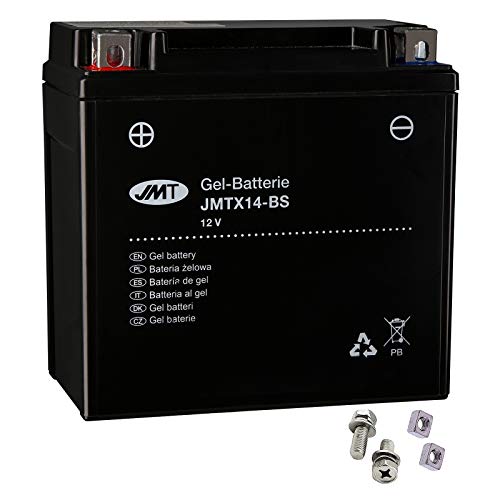 Batería de gel YTX14-BS para R 1200 GS Adventure ABS, año de construcción 2006 – 2009 de JMT