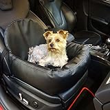 Asiento de coche de aspecto de piel para perro, gato o mascota, incluye correa y fijación de asiento, recomendado para Opel Karl