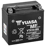Batteria YUASA ytx14 BS, 12 V/12AH (dimensioni: 150 X 87 X 145) per Kymco Xciting 500 I R anno 2011