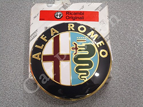Alfa Romeo - Escudo trasero con logo de Alfa Romeo original, 74 mm